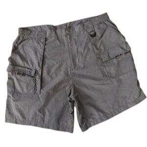 Mens Rugged Earth Outfitters Khaki Cargo Shorts XL Nylon